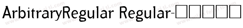 ArbitraryRegular Regular字体转换
